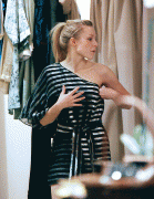 Kristen Bell grabs her ass and boobs