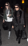 Kim Kardashian & Khloe Kardashian Arriving at JFK airport